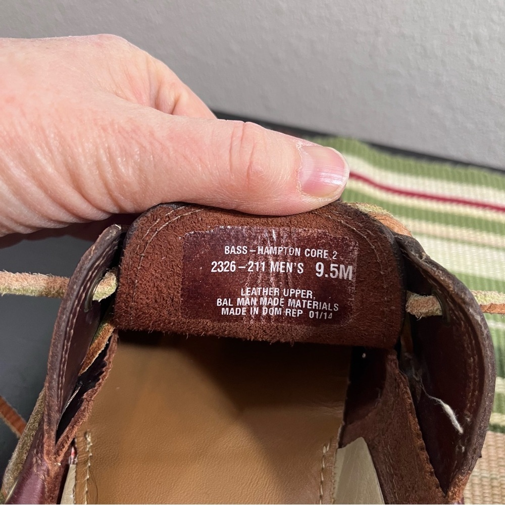 G.H. Bass & Co. Hampton Core 2 Leather Boat Shoes Men’s 9.5M Dark Brown dockside - Picture 10 of 10